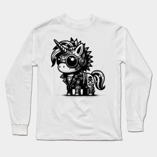 Gothic Punk Unicorn Long Sleeve T-Shirt